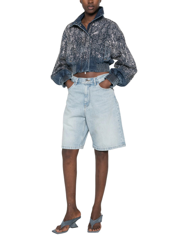 LIUJO CAPSULE ELODIE Giubbotto Liu Jo Con Strass Denim