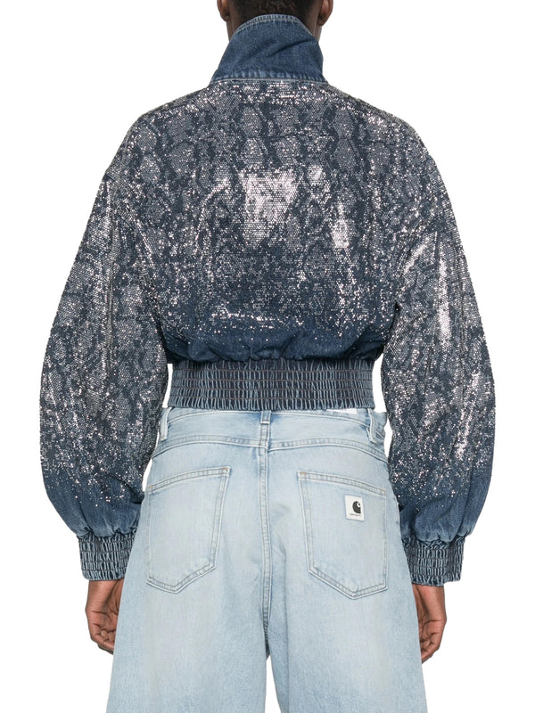LIUJO CAPSULE ELODIE Giubbotto Liu Jo Con Strass Denim
