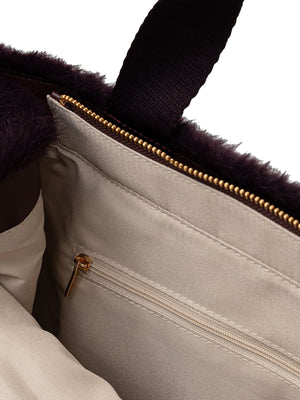 Liu Jo Borsa Tote Grande In Tessuto Teddy Liu Jo - Red
