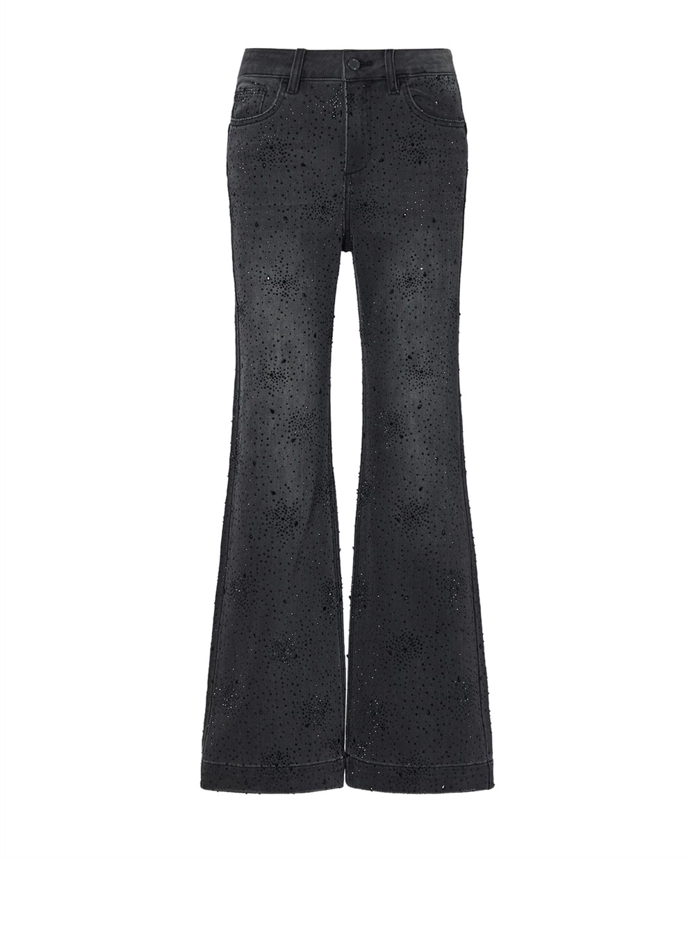 Liu Jo Jeans Straight Con Strass Liu Jo - Denim Nero