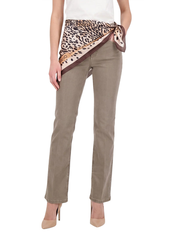 LIUJO DENIM Jeans Straight Glam con Foulard Liu Jo - Zenzero