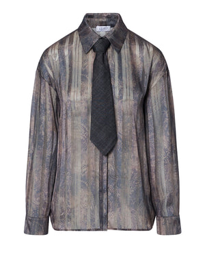 LIUJO DENIM Camicia Con Stampa Digitale Liu Jo - Moro Cachemire