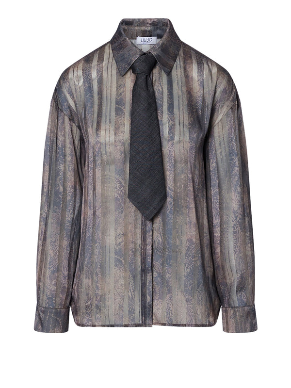 LIUJO DENIM Camicia Con Stampa Digitale Liu Jo - Moro Cachemire