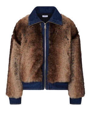 LIUJO DENIM Giubbotto In Pelliccia Sintetica Liu Jo - Visone
