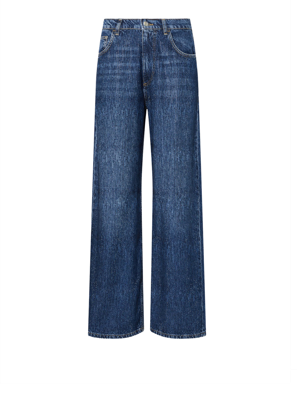 LIUJO DENIM Jeans Straight Con Strass Liu Jo - Denim Blu