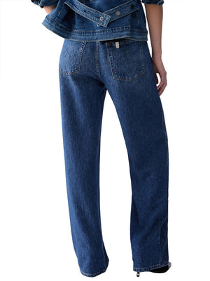 LIUJO DENIM Jeans Straight Con Strass Liu Jo - Denim Blu