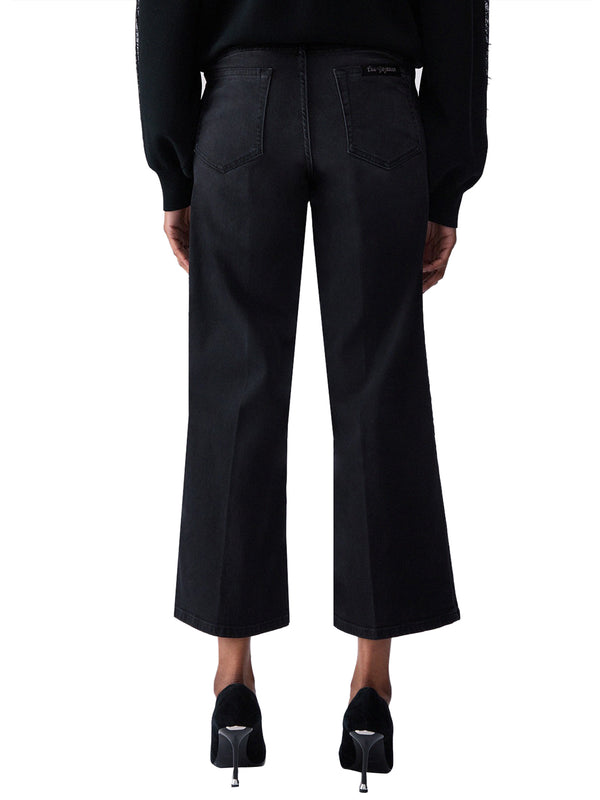 LIUJO DENIM Jeans Flare Cropped Liu Jo - Nero