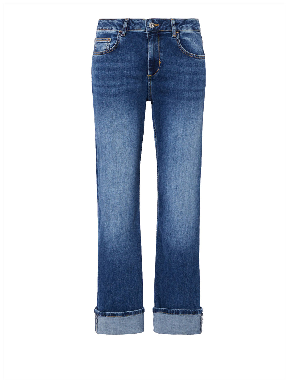 LIUJO DENIM Jeans Straight Con Risvolto Liu Jo - Denim Blu