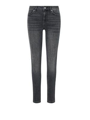 LIUJO DENIM Jeans Skinny A Vita Alta Liu Jo - Denim Grigio