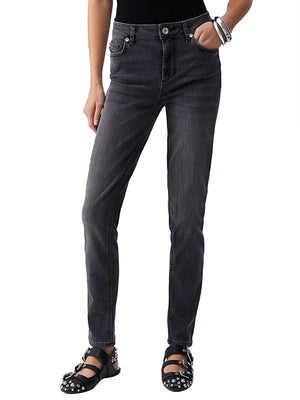 LIUJO DENIM Jeans Skinny A Vita Alta Liu Jo - Denim Grigio
