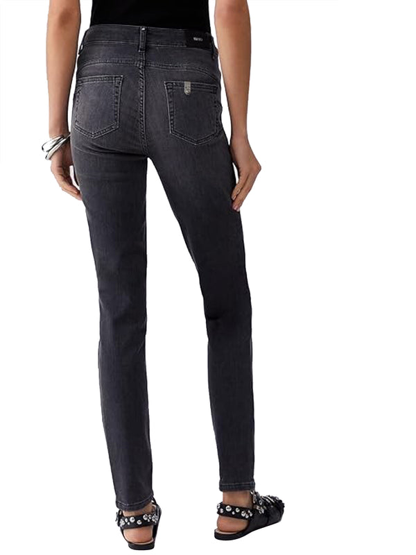 LIUJO DENIM Jeans Skinny A Vita Alta Liu Jo - Denim Grigio