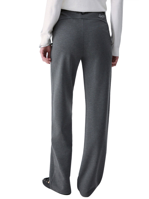 LIUJO SPORT Pantaloni Regular Fit In Punto Milano Liu Jo Sport - Grigio