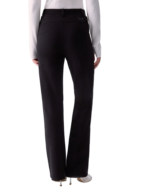 LIUJO SPORT Pantaloni Regular Fit In Punto Milano Liu Jo Sport - Nero