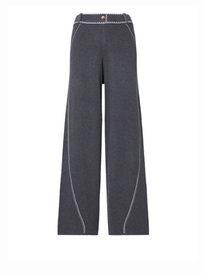 LIUJO SPORT Pantaloni Con Cuciture A Contrasto Liu Jo Sport - Grigio