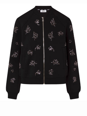 LIUJO SPORT Felpa con ricami Gioiello Liu Jo - Nero