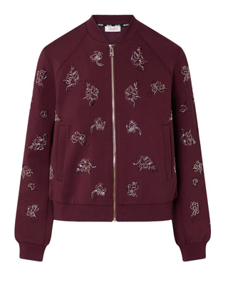 LIUJO SPORT Felpa con ricami Gioiello Liu Jo - Bordeaux