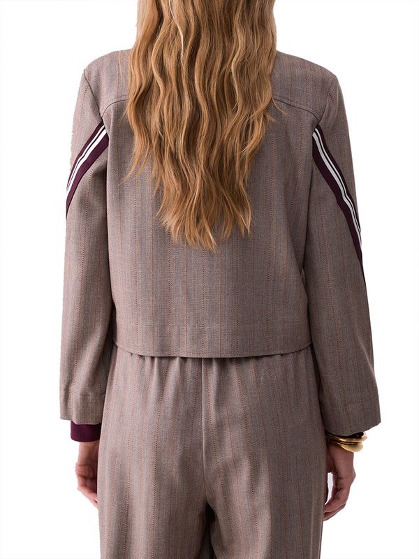 LIUJO SPORT Giacca Con Tape Bicolor Liu Jo Sport - Marrone