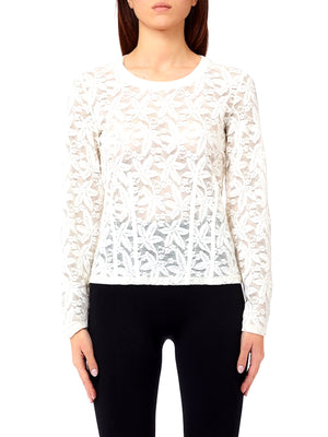 LIUJO SPORT Tshirt Di Pizzo Liu Jo Sport - Bianco Lana