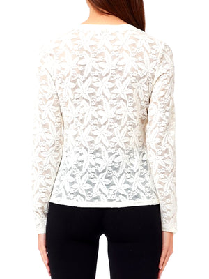 LIUJO SPORT Tshirt Di Pizzo Liu Jo Sport - Bianco Lana