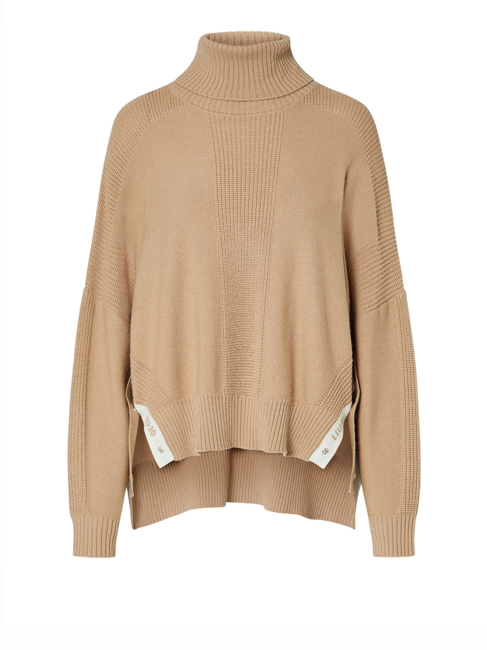 LIUJO SPORT Dolcevita In Misto Lana Con Bottoni Liu Jo Sport - Beige