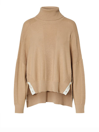 LIUJO SPORT Dolcevita In Misto Lana Con Bottoni Liu Jo Sport - Beige