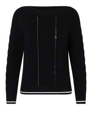LIUJO SPORT Maglia Con Profili A Contrasto Liu Jo Sport - Nero