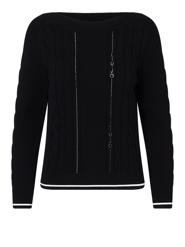 LIUJO SPORT Maglia Con Profili A Contrasto Liu Jo Sport - Nero