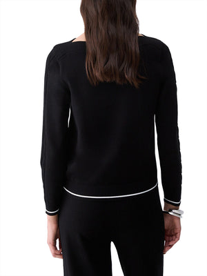 LIUJO SPORT Maglia Con Profili A Contrasto Liu Jo Sport - Nero