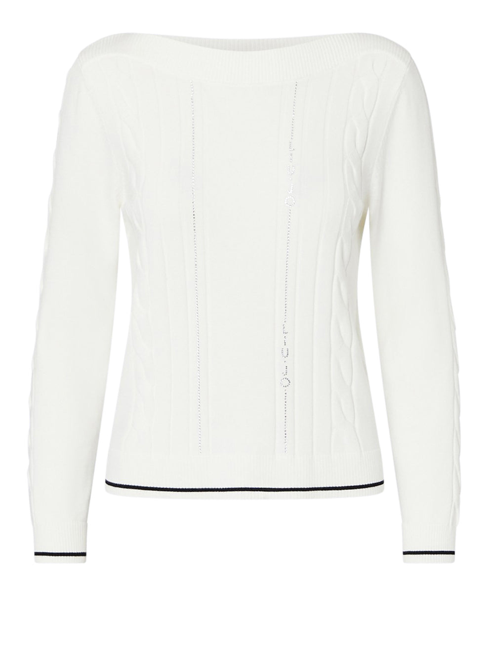 LIUJO SPORT Maglia Con Profili A Contrasto Liu Jo Sport - Bianco
