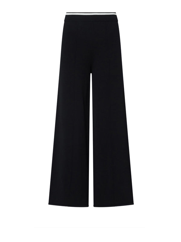 LIUJO SPORT Pantaloni In Maglia Liu Jo Sport - Nero/Bianco