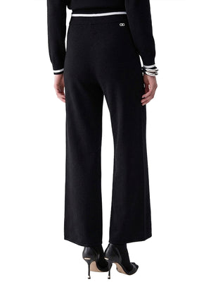 LIUJO SPORT Pantaloni In Maglia Liu Jo Sport - Nero/Bianco