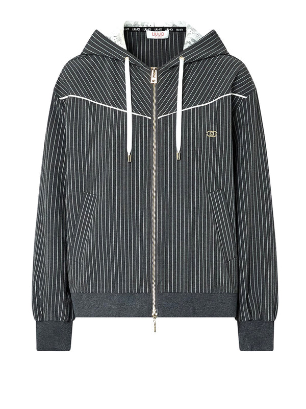 LIUJO SPORT Giacca Con Cappuccio In Pizzo Liu Jo Sport - Grigio