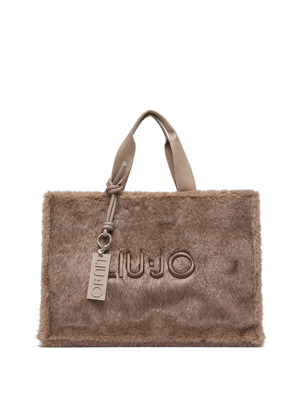 LIUJO SPORT Borsa Tote Grande In Teddy Liu Jo Sport - Beige