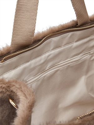 LIUJO SPORT Borsa Tote Grande In Teddy Liu Jo Sport - Beige