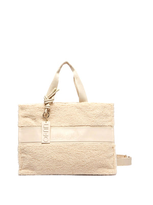 LIUJO SPORT Borsa Tote In Teddy Liu Jo Sport - Bianco Lana