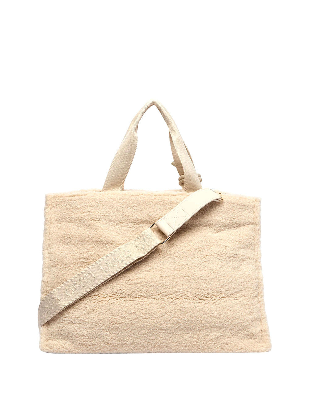 LIUJO SPORT Borsa Tote In Teddy Liu Jo Sport - Bianco Lana