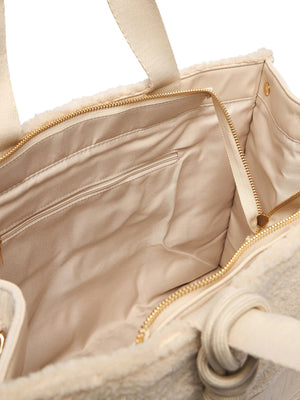 LIUJO SPORT Borsa Tote In Teddy Liu Jo Sport - Bianco Lana