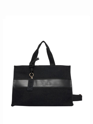 LIUJO SPORT Borsa Tote Grande In Panno Liu Jo Sport - Nero