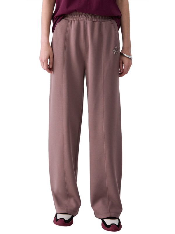 LIUJO SPORT Pantaloni In Scuba Liu Jo - Rosa Scuro