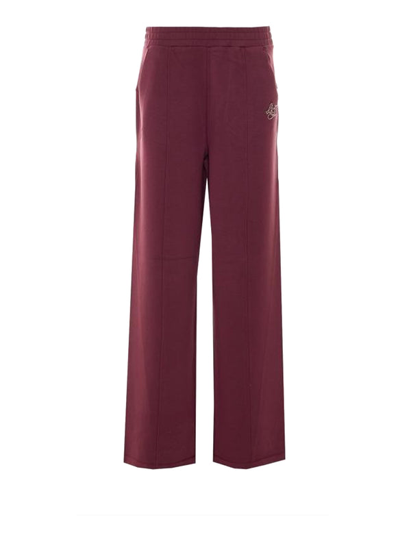 LIUJO SPORT Pantaloni In Scuba Liu Jo - Red Aubergine