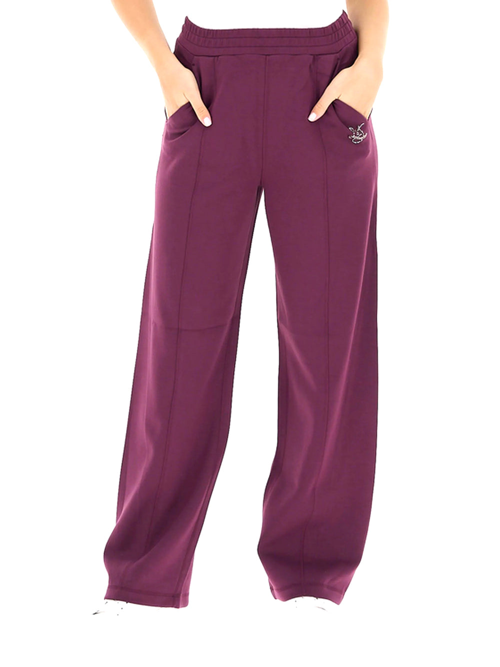 LIUJO SPORT Pantaloni In Scuba Liu Jo - Red Aubergine