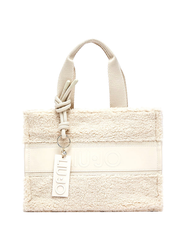 LIUJO SPORT Borsa Tote Piccola In Teddy Liu Jo - Bianco
