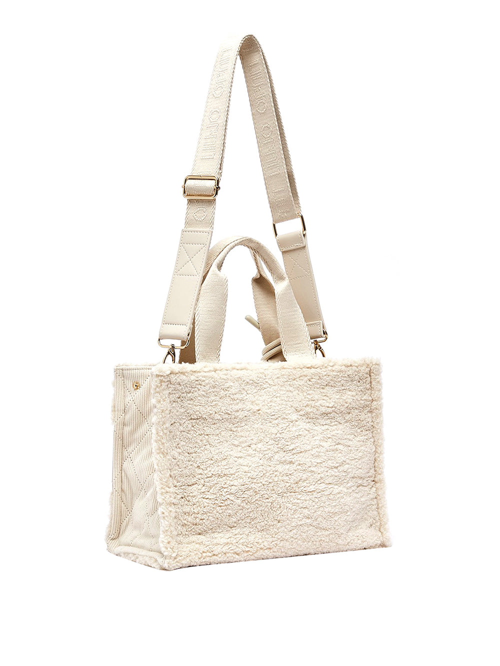 Liu Jo Borsa Tote Piccola In Teddy Liu Jo - Bianco