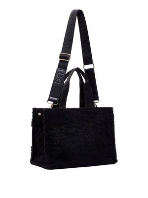 LIUJO SPORT Borsa Tote Piccola In Teddy Liu Jo - Nero