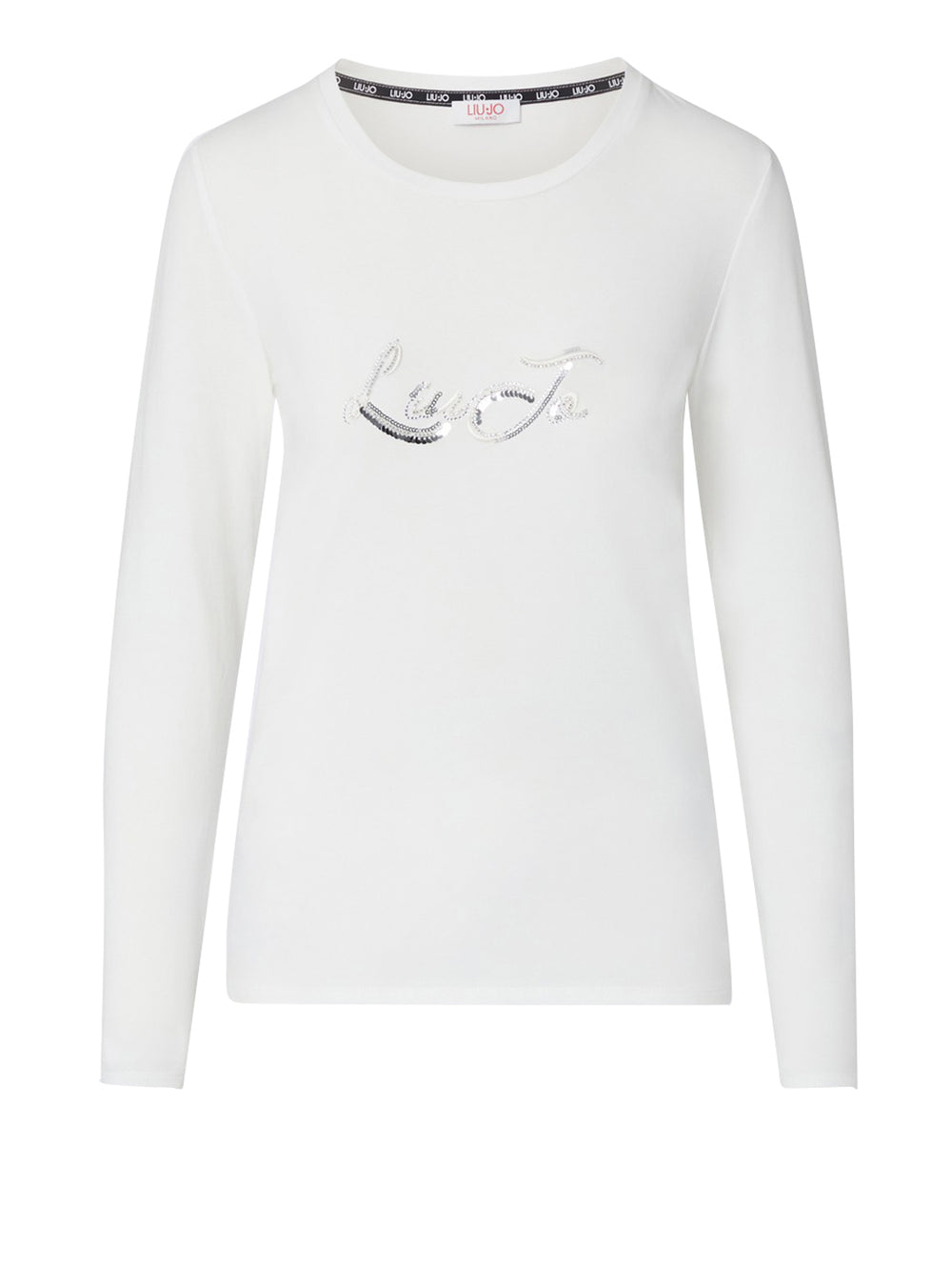 LIUJO SPORT Tshirt Maniche Lunghe Con Paillettes Liu Jo Sport - Bianco