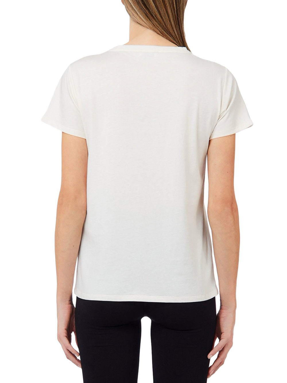Liu Jo Tshirt Con Logo E Strass Liu Jo Sport - Bianco