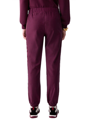 LIUJO SPORT Pantaloni Jogging Con Tape Logato Liu Jo Sport - Red Aubergine