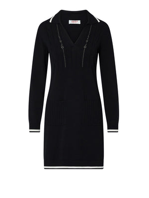 LIUJO SPORT Abito Corto In Maglia Liu Jo - Nero/Bianco