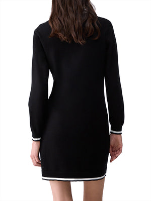 LIUJO SPORT Abito Corto In Maglia Liu Jo - Nero/Bianco