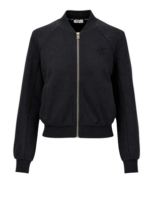 LIUJO SPORT Felpa Girocollo Con Zip Liu Jo - Nero